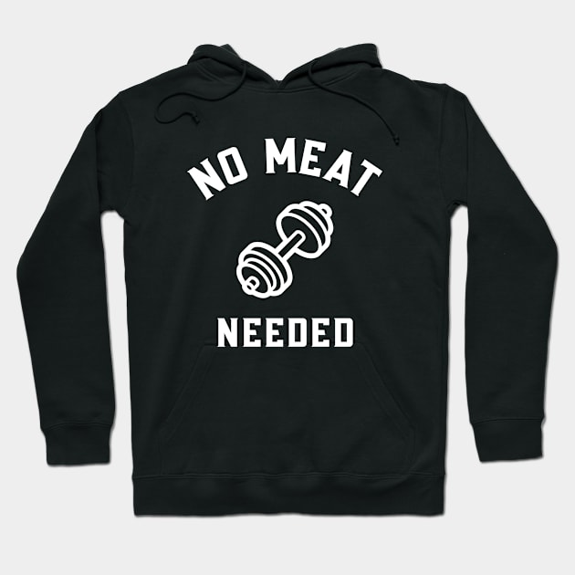 No Meat Needed Veganism Hoodie by OldCamp